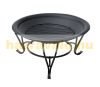 Mobile fire pit, portable fire pit Ø48 cm with spark arrester 