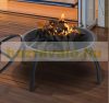 Mobile fire pit fire bowl with spark protection collapsible Ø55 cm black