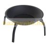 Mobile fire pit fire bowl with spark protection collapsible Ø55 cm black