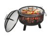 Mobile fire pit, portable fire pit, garden grill, high-quality steel structure