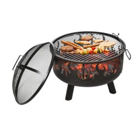   Mobil tűzrakó hordozható tűztér, kerti grillező kiváló minőségű acélszerkezet