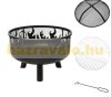 Mobile fire pit, portable fire pit, garden grill, high-quality steel structure