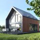 Modular house DOM 70-1 base, ready-made house with 82.90 m² useful floor area, made of energy-saving materials