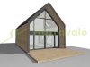 Modular house DOM 70-1 base, ready-made house with 82.90 m² useful floor area, made of energy-saving materials