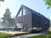 Modular house DOM 70 base, ready-made house with 81.86 m² useful floor area, made of energy-saving materials