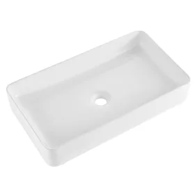   Kerámia mosdókagyló 609x351x112 mm fehér pultra ültethető fürdőszobai mosdó