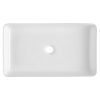Kerámia mosdókagyló 609x351x112 mm fehér pultra ültethető fürdőszobai mosdó