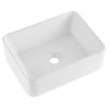 Kerámia mosdókagyló 406x305x133 mm fehér pultra ültethető fürdőszobai mosdó 