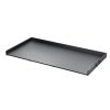 Fekete mosógépre helyezhető munkalap 1370x700x69 mm fekete mosókonyhai munkafelület