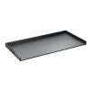 Fekete mosógépre helyezhető munkalap 1370x700x69 mm fekete mosókonyhai munkafelület