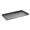 Fekete mosógépre helyezhető munkalap 1370x700x69 mm fekete mosókonyhai munkafelület