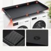 Mosógépre helyezhető munkalap 1370x700x69 mm fekete munkafelület