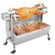 Forgatós grillsütő motoros grillcsirke bárány malac sütő rozsdamentes inox 90 cm-es grillrács