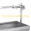 Forgatós grillsütő motoros grillcsirke bárány malac sütő rozsdamentes inox 90 cm-es grillrács