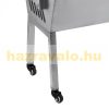 Forgatós grillsütő motoros grillcsirke bárány malac sütő rozsdamentes inox 90 cm-es grillrács