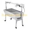 Forgatós grillsütő motoros grillcsirke bárány malac sütő rozsdamentes inox 90 cm-es grillrács