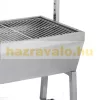 Forgatós grillsütő motoros grillcsirke bárány malac sütő rozsdamentes inox 90 cm-es grillrács