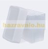 Plastic storage box with lid 12 pcs set, for example shoe box with white lid 