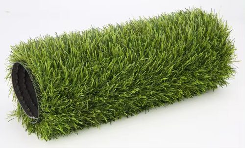 Densely woven artificial grass with 40 mm fibers 4x25 meter roll 4 shades of green brilliant color tender effect easy laying and installation high quality product 