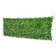 Balcony cover, fence cover anti-sight plain, green artificial fence railing cover net with lifelike woven leaves 300x100 cm light green