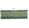 Balcony cover, fence cover anti-sight dark green artificial hedge 300x100 cm railing cover net with lifelike woven leaves