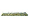 Balcony cover, fence cover anti-sight dark green artificial hedge 300x100 cm railing cover net with lifelike woven leaves