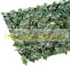 Balcony cover, fence cover anti-sight dark green artificial hedge 300x100 cm railing cover net with lifelike woven leaves