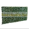 Balcony cover, fence cover anti-sight dark green artificial hedge 300x150 cm railing cover net with lifelike woven leaves