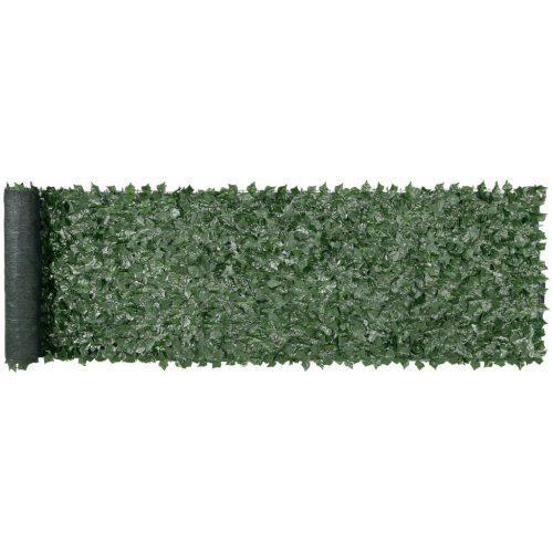 Plastic hedge privacy fence 990x4010 mm artificial green wall protective ivy fence with mesh backing