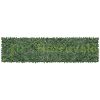 Plastic hedge privacy fence 990x4010 mm artificial green wall protective ivy fence with mesh backing