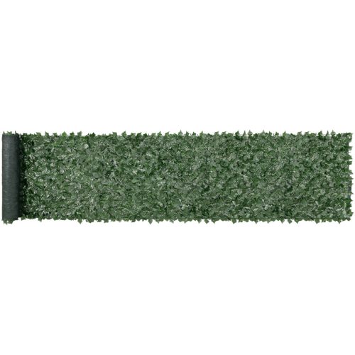 Plastic hedge privacy fence 990x5020 mm artificial green wall protective ivy fence with mesh backing