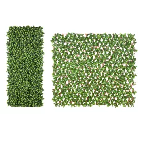   Nővényfal 200x100 cm Állítható apácarácsra futtatott műsövény bel-és kültéri használatra Belátásgátló