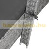 Polirattan sunbed sunbed on wheels with adjustable backrest, gray armrests