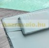 Polirattan double sunbed with awning, luxury garden bed