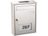 Solar letterbox house number lighting stainless steel stainless steel letterbox outdoor design made of acid-resistant steel material