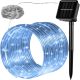 Solar lamp light string led strip 10 meters 100 pcs cold white battery waterproof light rope