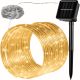 Solar lamp light string led strip 10 meters 100 pcs warm white battery waterproof light rope