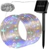 Solar lamp light string led strip 10 meters 100 colorful led battery waterproof light rope