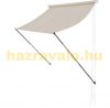 Designer wall-mounted sunshade for shading terrace in beige color up to 150 cm wide