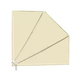   Oldalsó napellenző erkély terasz 160x140 cm bézs térelválasztó szélfogó napvédő