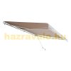 Awning for terrace 300x400 cm Manually rollable terrace shade in beige color 