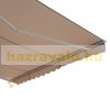 Awning for terrace 300x400 cm Manually rollable terrace shade in beige color 