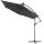 Parasol with LED solar lighting Ø330 cm anthracite solar-lit parasol 