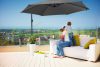 Parasol with LED solar lighting Ø330 cm anthracite solar-lit parasol 