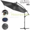 Parasol with LED solar lighting Ø330 cm anthracite solar-lit parasol 