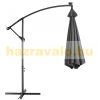 Parasol with LED solar lighting anthracite Ø300 cm