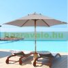 Parasol bamboo with 180 g/m2 UV-resistant polyester in gray color