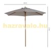 Parasol bamboo with 180 g/m2 UV-resistant polyester in gray color