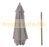 Parasol bamboo with 180 g/m2 UV-resistant polyester in gray color