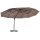 Double parasol XXL adjustable parasol 440 x 270 x 250 cm sun protection brown 